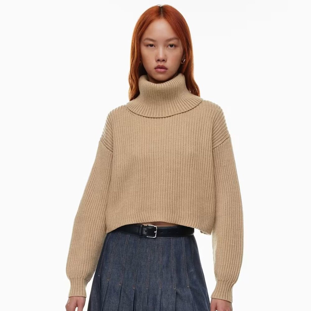 Aritzia Babaton Guell Sweater in Beige - Size M